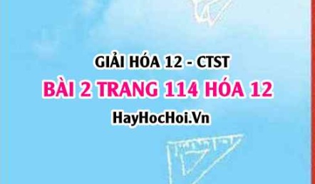 Giải bài 2 trang 114 Hóa 12 Chân trời sáng tạo SGK